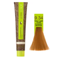 Zlatne bakarne nijanse - farba za kosu 100 ml - Veoma svetlozlatna bakarnoplava 9.34