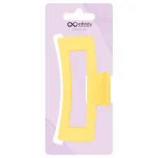 Šnala za kosu - Bold Rectangle - Žuta