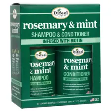 Set šampon i balzam za jačanje kose - ruzmarin i menta - 2 x 354,9 ml