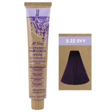 Ljubičaste nijanse - farba za kosu All Free 100 ml - 5.22-5VV Intenzivna ljubičasta svetlobraon