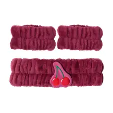 Set traka za kosu i zglobove - Very Cherry