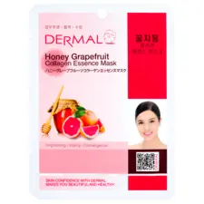 Sheet maska za lice DERMAL Collagen Essence med i grejpfrut