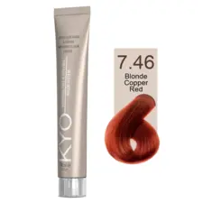 Bakarne crvene nijanse - farba za kosu bez amonijaka 100 ml - Bakarna crveno-plava 7.46