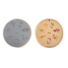 Šablon silikonski za Nail Art F3