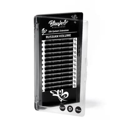 Silk Lashes for Russian Volume - D Curl 14 mm