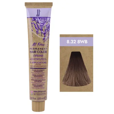 Tople bež nijanse - farba za kosu All Free 100 ml