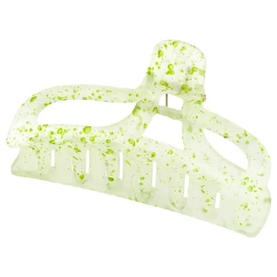 Šnala za kosu - Transparent Wide Arch - Zelena