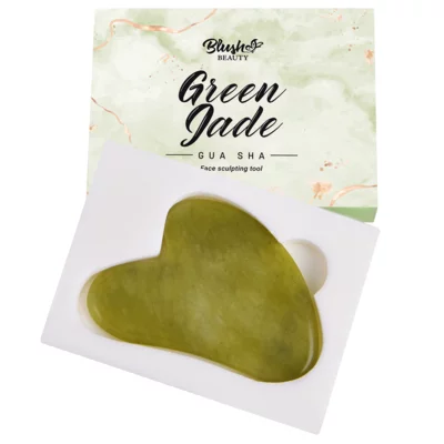 Kamen za masažu lica - Gua Sha zeleni žad