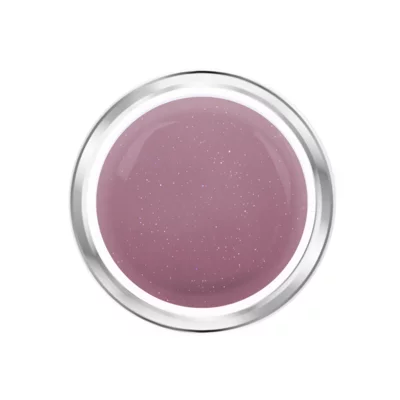 Gradivni kamuflažni gel za nadogradnju noktiju - UV/LED Opaque Sparkle Jelly Nude - 15 g