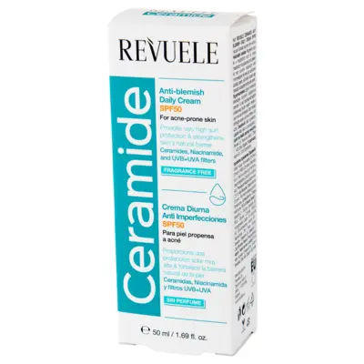 Dnevna krema za lice SPF 50 - Ceramide Anti-Blemish 50 ml